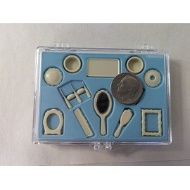 Chrysnbon Dollhouse Miniature Chrysnbon Victorian Ladies Fancy Dresser Set 1:12 scale