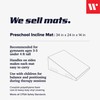 We Sell Mats Preschool Gymnastics Incline Mat, Cheese Wedge Skill