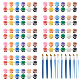 Awineye Mini Acrylic Paint Set 10 Pack,Paint for Kids,12 Colors Kids Painting Set,Acrylic Paint Strips for Kids&Adults
