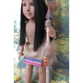 Unbranded 18in doll sized boy native american indigenous ethnic breechclout bottoms outfit