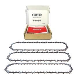 Oregon Chainsaw Chains, T50 3-Pack 3/8" Low Profile Pitch, .050" (1.3 mm) Gauge VXL Semi Chisel Replacement Chainsaw Chain for 14-Inch Bar, 50 Drive Links, fits Stihl, McCulloch & Remington (T50X3)