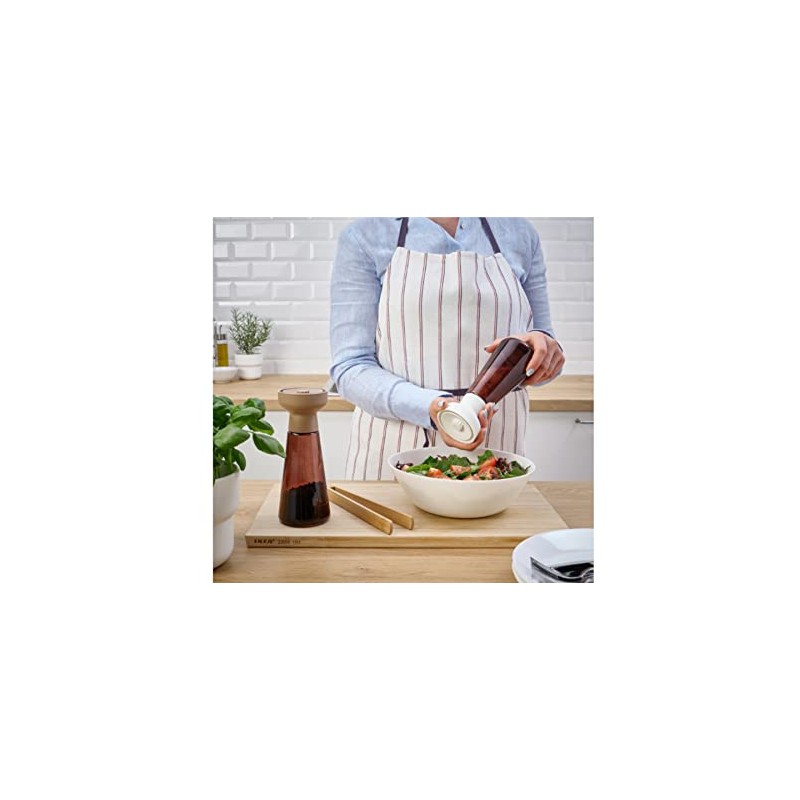 Ikea Halvtom Spice Mill, Glass/Brown, Set of 2 Piece per