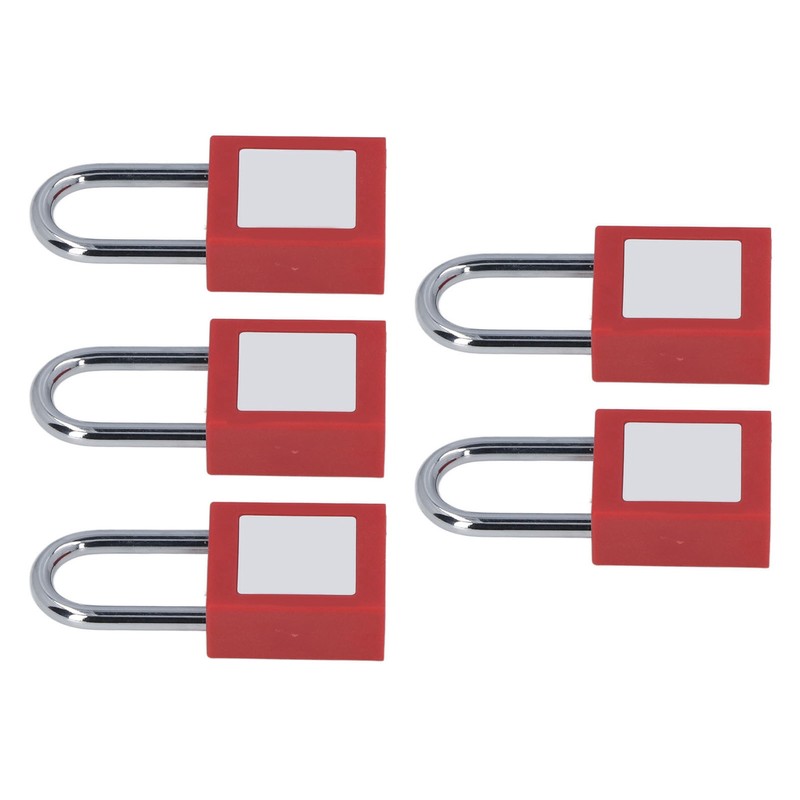 5 Set Lockout Tagout Locks Chrome Plated Nylon Loto Safe