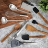 Babish 11 Piece Essential Teak Wood, Silicone, and Stainless Steel