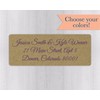 60ct - Wedding Invitation Return Address Kraft Labels, Wedding Invitation