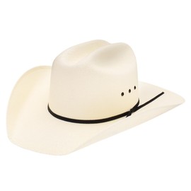 RESISTOL Denison 7X Bangora Straw Cowboy Hat Off-White