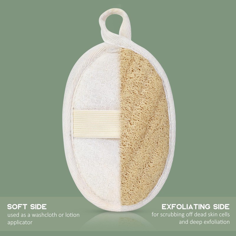 Natural Loofah Sponges, FSC Certified and PETA Approved Shower Loofah