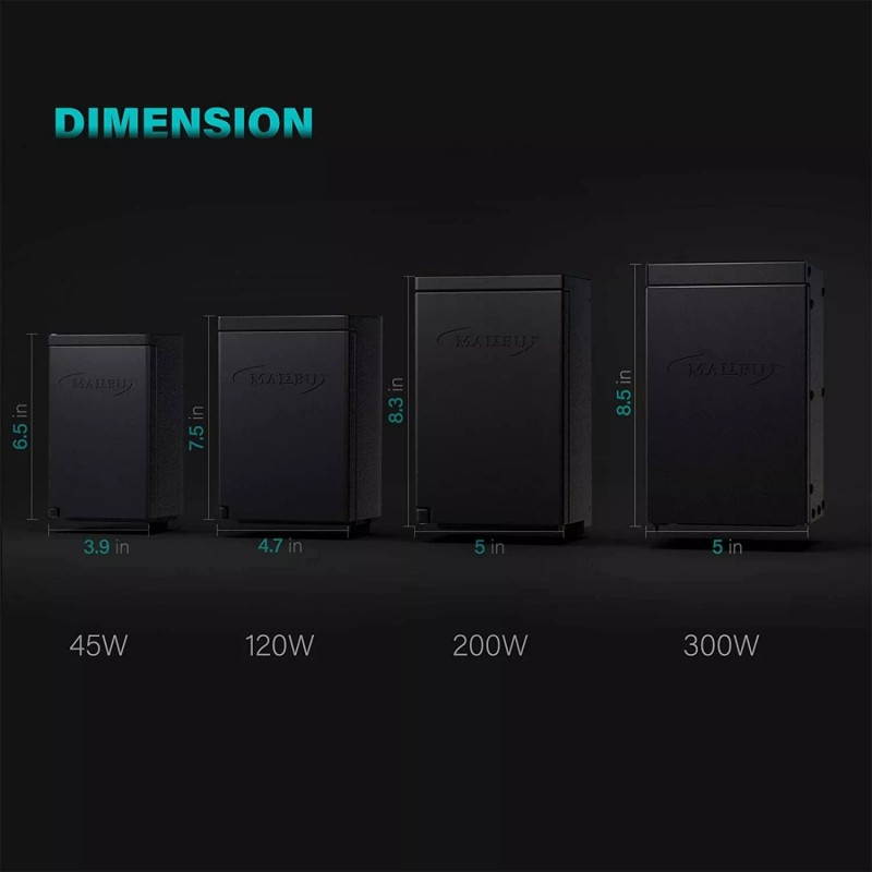 Malibu 120 Watt Power Pack with Sensor and Weather Shield