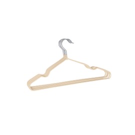 9270 Children's Clothes Hangers, Standard, Metal, Adjustable Hooks, Multi-Pack Code 9270 (5, 9270-Beige)