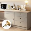YETTASBIN Forest Mushroom Cabinet Knobs 4 Pack, Round Drawer Dresser