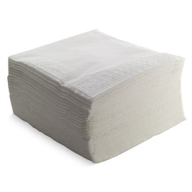 Saten ser422079 Collection, Napkin 40 x 40, 2 Layers, 1/4 Fold, 100 Napkins, 2 Layers Lisa with Valance, White