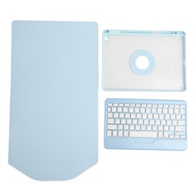 Bluetooth Keyboard Protection Case for IOS Tablet Smart Wireless Keyboard with Pen Holder Blue