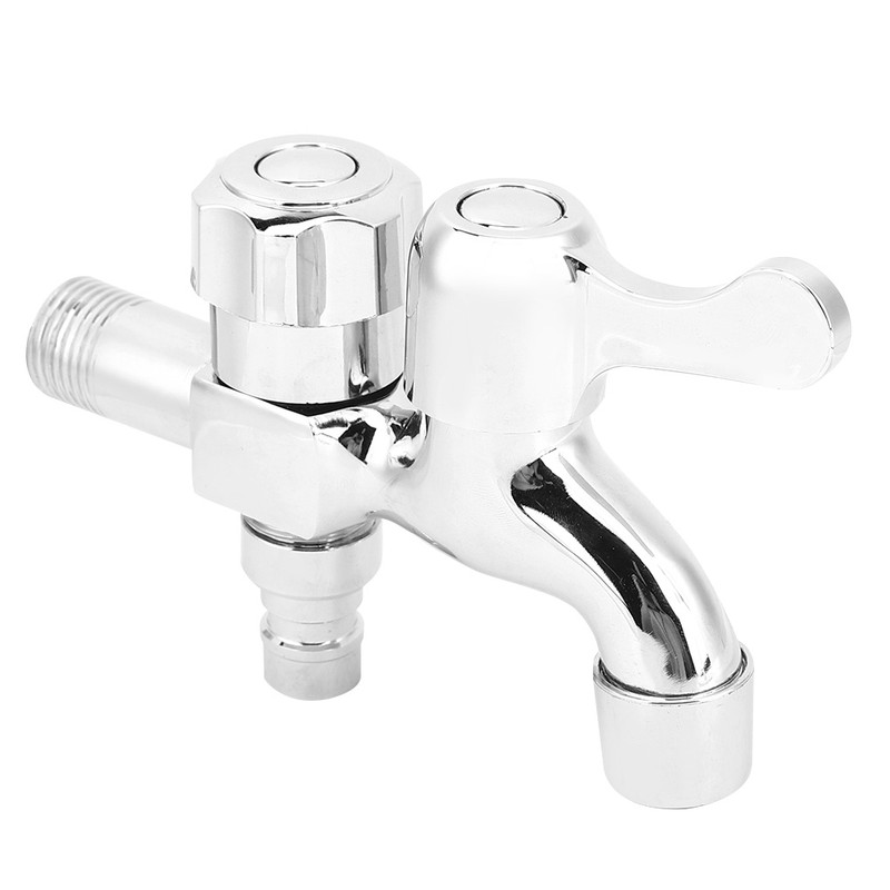 G1/2in Copper Multifunctional Dual Use Quick Open Faucet Washing Machine