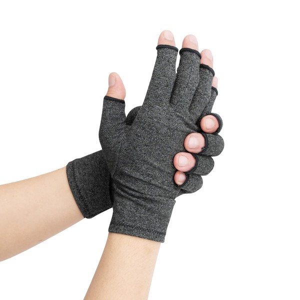CARESOLE Arthrigloves Copper Compression Gloves (Large) - (1 Pair) Men
