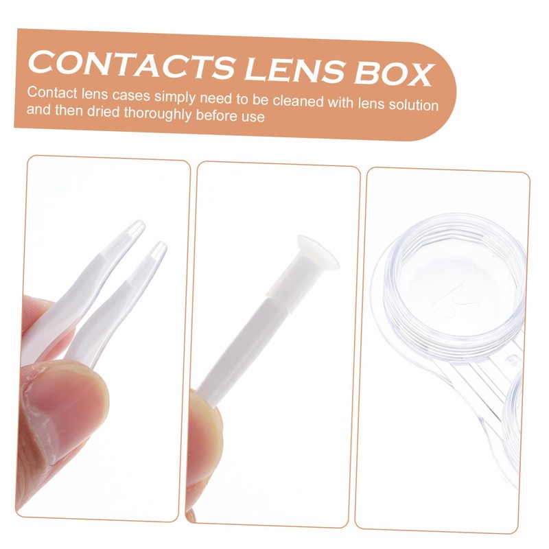 Baluue 1 Set Eye Contacts Lens Case Container Contacts Lens