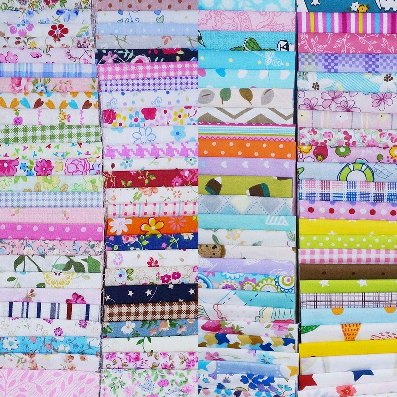 Quilting Fabric, Misscrafts 100pcs 6" x 6" (15x15cm) Cotton Craft