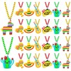 KeeStar 24 Pack Mexican Figure Necklace Party Favors for Mexican
