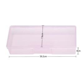 Nicedmm 2 Pcs Empty Multifunctional Rectangular Storage Box - Nail Jewelry Storage Box Polished Manicure Toolbox