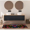 Floral Mexican Birds Kitchen Rug,Kitchen Runner Rug Non Slip Washable