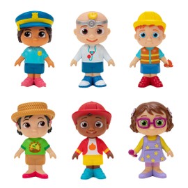 CoComelon Career Friends 6 Figure Pack - Includes JJ, Nico, Cody, Nina, Bella and CeCe in Career Outfits - Toys for Kids and Preschoolers