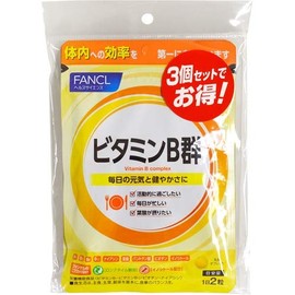 Funkel FANCL B Vitamin Set, Approx. 90 Day Supply (60 Tablets x 3 Bags)