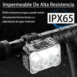 PEOWND Combinación De Faro Y Luz Trasera De Bicicleta，Luces para Bicicleta Impermeable IPX6 ，8+12 Modos De Iluminación,Adecuado para Bicicletas,Cascos Y Mochilas,Adecuado para Ciclismo Y Camping