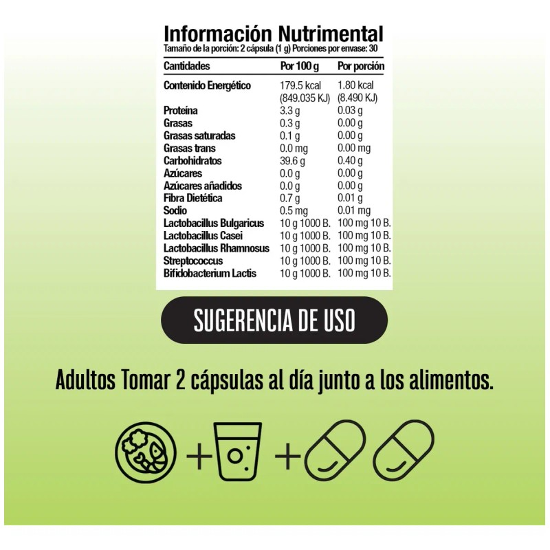 Probióticos | Salud Femenina | Vegano | 60 Cápsulas Sin