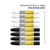 Barrilito Pintacaras Crayones Base Negro y Blanco 8 Pzas