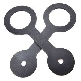 JYCJCF RV Shower Door Travel Latch Strap Camper Trailer Motorhome Black Rubber Latch Strap Replace #F100158276 、#0273349 (2 Pack)