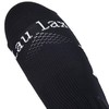 Laulax Boys Seamless Toe Coolmax Football Socks, Black, 8 Years