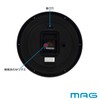 MAG Wall Clock, Wall-Mounted Clock, Analog, Silent, Continuous Second Hand,