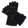 23.6IN Animal Handling Gloves Bite Proof Kevlar Reinforced Leather Padding