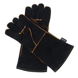 23.6IN Animal Handling Gloves Bite Proof Kevlar Reinforced Leather Padding Dog,Cat Scratch,Bird Handling Falcon Gloves Grabbing,Reptile Squirrel Snake Bite