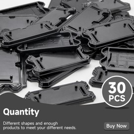 NC EBCO 30 Pieces Action Figure Display Stands Black Doll Model Support Stand for 3.75 inch Action Figures