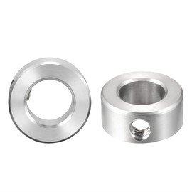 uxcell Drill Stop 3/4" I.D. Stainless Steel for Set Screws Chuck Woodworking Drill Bits Depth Holder 2Pcs