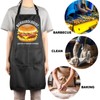 JNIAP Burgerologist Apron With Pockets Burger Lover Gifts Burger Maker