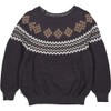 müsli Boys' Knit Jacquard Pullover Sweater, Mystery Blue