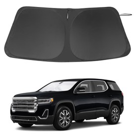 Windshield Sun Shade Custom Fit for 2017-2023 GMC Acadia SUV Accessories Foldable Sunshade Sun Blocker Protect Car from Sun Rays & Heat Damage Keep Car Cooler