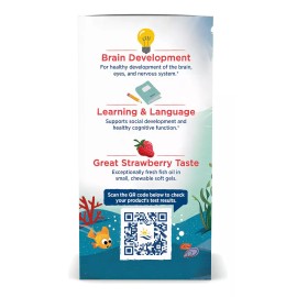 Nordic Naturals Omega Dha Para Niños Nordic Naturals 250mg 90 Mini Gel Sabor Fresa