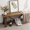 Wnutrees 43" Farmhouse Wood Bench, Narrow Bench, Long Bench Seat