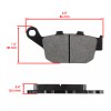 Caltric Front Rear Brake Pads for Honda CTX700 CTX700D CTX700N