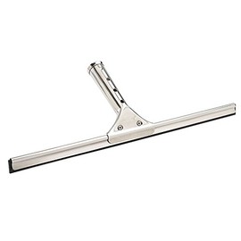 Libman Commercial 190 18" Stainless Steel Squeegee, Natural Vulcanized Rubber Blade, 18" Wide, Silver (Pack of 12)