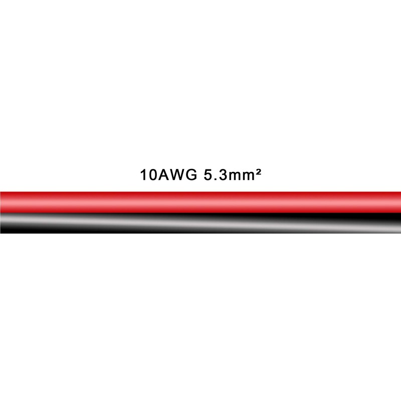 2ft/60cm Solar Conector to SAE Adapter 10AWG Cable + 2ft/60cm