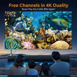TV Antenna for Smart TV Indoor/Outdoor TV antenne. It effortlessly receives Free Local Channels and is Compatible not only with 4K 1080p Fire TV but Also with Older Television Models.
