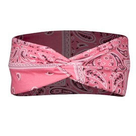 Labriciyon Pink Vintage Headbands for Women Headband Band Hair Women Headband Bandana Print Head Elastic Wrap Headband Hair Accessories`