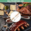 2 pcs Multifunctional Wooden Handle Round Small Pastry Brush, Round