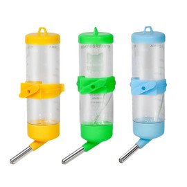 3 PCS 8.45 oz Hamster Water Bottles, No Drip Hanging Small Animal Drinking Bottles,Cage Water Bottles for Hedgehog/Squirrel/Hamster/Gerbil/Guinea Pig/Rabbit