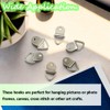 Hocansen 100Pcs Picture Hanger Hooks 22mm Small D Ring Single