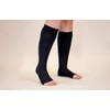 Lymphedivas Onyx Medical Graduated Compression Sock Pair 20-30mmHg (Short Open-Toe