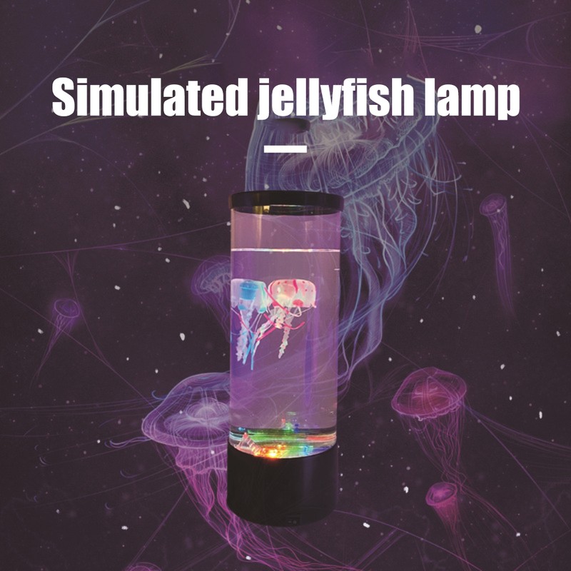 LED Jellyfish Lamp Colour Changing Jellyfish Table Lamp Round Mood